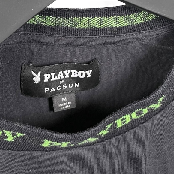 PacSun X Playboy Logo Collar T-Shirt - Picture 6 of 7